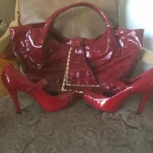 Purse w/ matching Mary Janes Never worn